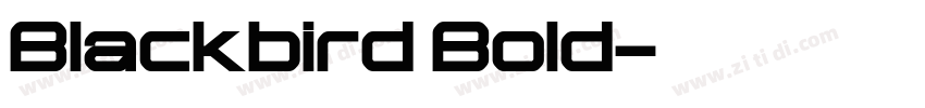 Blackbird Bold字体转换